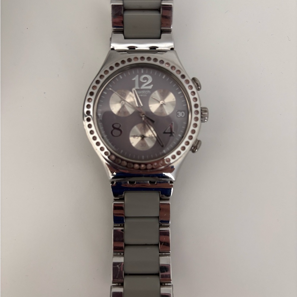 Purple  and Gray Watch